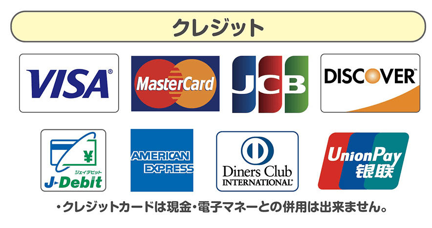 クレジット対応